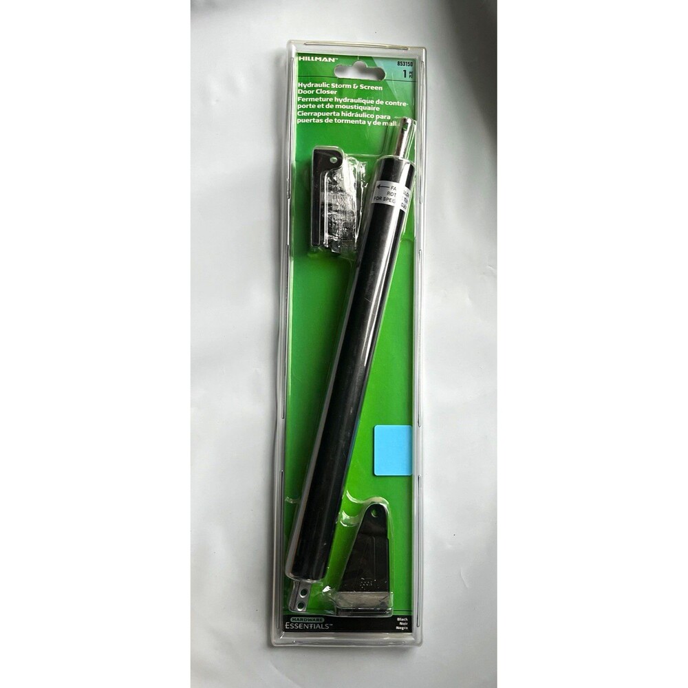 Hillman Essentials Hydraulic Storm/Screen Door Closer Black Metal 853150